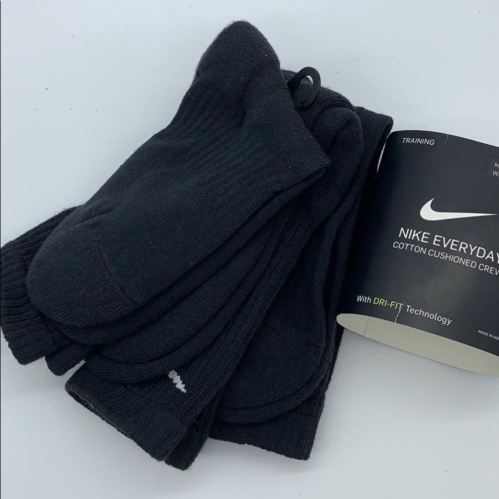 NIKE EVERYDAY COTTON CUSHIONED CREW wmns SOCKS 3 pairs socks set - Picture 10 of 16
